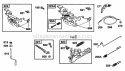 Controls Brake Diagram and Parts List for 12T702-0613-99  Briggs and Stratton Engine